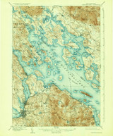 Winnipesaukee, New Hampshire 1909 (1935) USGS Old Topo Map Reprint 15x15 NH Quad 330382 Winnipesaukee, New Hampshire 1909 (1935) USGS Old Topo Map Reprint 15x15 NH Quad 330382