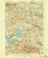 Wolfeboro, New Hampshire 1928 (1941) USGS Old Topo Map Reprint 15x15 NH Quad 330391
