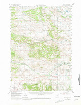 Beulah, Wyoming 1958 (1981) USGS Old Topo Map Reprint 15x15 WY Quad 342033