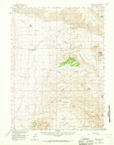 Boars Tusk, Wyoming 1958 (1967) USGS Old Topo Map Reprint 15x15 WY Quad 342041 Boars Tusk, Wyoming 1958 (1967) USGS Old Topo Map Reprint 15x15 WY Quad 342041