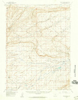 Bolten Ranch, Wyoming 1956 (1959) USGS Old Topo Map Reprint 15x15 WY Quad 342043