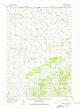 Cedar Ridge, Wyoming 1957 (1975) USGS Old Topo Map Reprint 15x15 WY Quad 342051 Cedar Ridge, Wyoming 1957 (1975) USGS Old Topo Map Reprint 15x15 WY Quad 342051