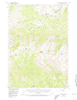 Dead Indian Peak, Wyoming 1956 (1973) USGS Old Topo Map Reprint 15x15 WY Quad 342078