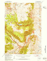 Deep Lake, Wyoming 1950 (1956) USGS Old Topo Map Reprint 15x15 WY Quad 342081 Deep Lake, Wyoming 1950 (1956) USGS Old Topo Map Reprint 15x15 WY Quad 342081