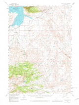 Devils Tooth, Wyoming 1957 (1981) USGS Old Topo Map Reprint 15x15 WY Quad 342087 Devils Tooth, Wyoming 1957 (1981) USGS Old Topo Map Reprint 15x15 WY Quad 342087
