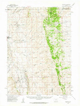 Edgerton, Wyoming 1959 (1962) USGS Old Topo Map Reprint 15x15 WY Quad 342097 Edgerton, Wyoming 1959 (1962) USGS Old Topo Map Reprint 15x15 WY Quad 342097