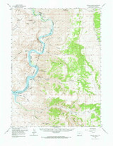 Firehole Basin, Wyoming 1966 (1967) USGS Old Topo Map Reprint 15x15 WY Quad 342106