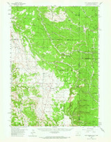 Four Corners, Wyoming 1958 (1966) USGS Old Topo Map Reprint 15x15 WY Quad 342115