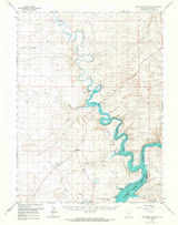 Mc Kinnon Junction, Wyoming 1966 (1967) USGS Old Topo Map Reprint 15x15 WY Quad 342168