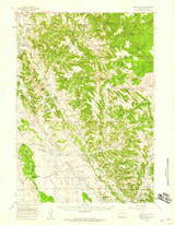 Nefsy Divide, Wyoming 1957 (1959) USGS Old Topo Map Reprint 15x15 WY Quad 342203 Nefsy Divide, Wyoming 1957 (1959) USGS Old Topo Map Reprint 15x15 WY Quad 342203