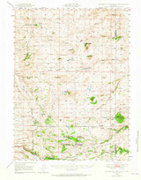 Ragged Top Mountain, Wyoming 1948 (1965) USGS Old Topo Map Reprint 15x15 WY Quad 342232