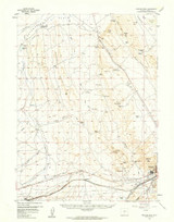Rawlins Peak, Wyoming 1956 (1959) USGS Old Topo Map Reprint 15x15 WY Quad 342235
