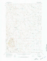 Savageton, Wyoming 1959 (1961) USGS Old Topo Map Reprint 15x15 WY Quad 342249