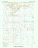 The Pinnacles, Wyoming 1958 (1968) USGS Old Topo Map Reprint 15x15 WY Quad 342270