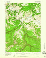 Tower Junction, Wyoming 1959 (1960) USGS Old Topo Map Reprint 15x15 WY Quad 342276 Tower Junction, Wyoming 1959 (1960) USGS Old Topo Map Reprint 15x15 WY Quad 342276