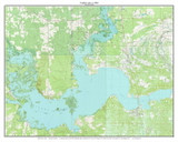 Caddo Lake 1962 - Custom USGS Old Topo Map - Texas