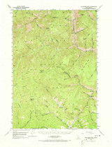 Blackbird Mtn, Idaho 1950 (1973) USGS Old Topo Map Reprint 15x15 ID Quad 238919