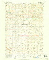 Blue Butte, Idaho 1956 (1958) USGS Old Topo Map Reprint 15x15 ID Quad 238933