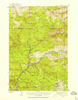 Boehls Butte, Idaho 1936 (1958) USGS Old Topo Map Reprint 15x15 ID Quad 238936
