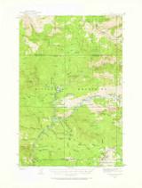 Boehls Butte, Idaho 1936 (1971) USGS Old Topo Map Reprint 15x15 ID Quad 238937