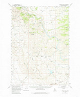 Danskin Peak, Idaho 1960 (1985) USGS Old Topo Map Reprint 15x15 ID Quad 239021