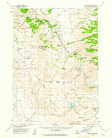 Danskin Peak, Idaho 1960 (1962) USGS Old Topo Map Reprint 15x15 ID Quad 239023