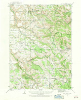 Hell Creek, Idaho 1924 (1971) USGS Old Topo Map Reprint 15x15 ID Quad 239111 Hell Creek, Idaho 1924 (1971) USGS Old Topo Map Reprint 15x15 ID Quad 239111