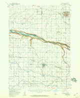 Jerome, Idaho 1950 (1959) USGS Old Topo Map Reprint 15x15 ID Quad 239128