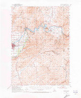 Montour, Idaho 1953 (1973) USGS Old Topo Map Reprint 15x15 ID Quad 239185 Montour, Idaho 1953 (1973) USGS Old Topo Map Reprint 15x15 ID Quad 239185