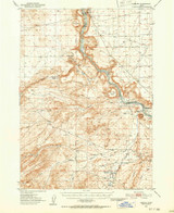 Oreana, Idaho 1949 (1952) USGS Old Topo Map Reprint 15x15 ID Quad 239215 Oreana, Idaho 1949 (1952) USGS Old Topo Map Reprint 15x15 ID Quad 239215