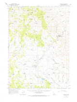 Triangle, Idaho 1965 (1967) USGS Old Topo Map Reprint 15x15 ID Quad 239314 Triangle, Idaho 1965 (1967) USGS Old Topo Map Reprint 15x15 ID Quad 239314