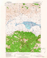Lower Red Rock Lake, Montana 1950 (1963) USGS Old Topo Map Reprint 15x15 ID Quad 268131
