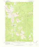 Straight Peak, Montana 1960 (1973) USGS Old Topo Map Reprint 15x15 ID Quad 268280