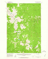 Straight Peak, Montana 1960 (1963) USGS Old Topo Map Reprint 15x15 ID Quad 268281