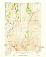 Contact, Nevada 1957 (1960) USGS Old Topo Map Reprint 15x15 ID Quad 320805