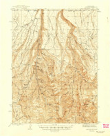 Jarbidge, Nevada 1945 (1945) USGS Old Topo Map Reprint 15x15 ID Quad 321019