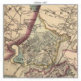 Chelsea Massachusetts 1867 Old Town Map Custom Print - Boston Environs - Suffolk  Co.
