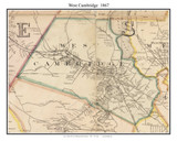 West Cambridge Massachusetts 1867 Old Town Map Custom Print - Boston Vicinity - Middlesex Co. West Cambridge Massachusetts 1867 Old Town Map Custom Print - Boston Vicinity - Middlesex Co.