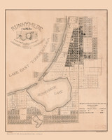 Runnymede 1887  - Old Map Reprint - Florida Cities