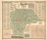 Vineland 1867 Wrotnowski - Old Map Reprint - New Jersey Cities