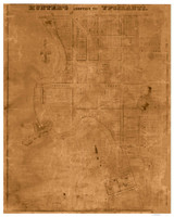 Ypsilanti 1844 Pettibone - Old Map Reprint - Michigan/Cities Ypsilanti 1844 Pettibone - Old Map Reprint - Michigan/Cities