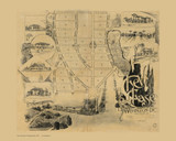 Chevy Chase 1900 - Fisher - Old Map Reprint Maryland Cities