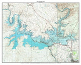 Lake Amistad 1985 - Custom USGS Old Topo Map - Texas