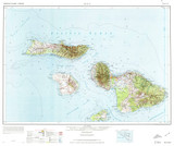 Maui, Hawaii 1974 (1974) USGS Old Topo Map Reprint 30x30 HI Quad 349934