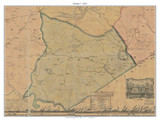District 3 - Dinwiddie Co. Virginia 1854 Old Town Map Custom Print