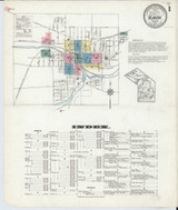 Albion Michigan 1913 - Fire Insurance Index - Old Map Reprint