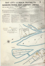 Bay City Michigan 1895 - Fire Insurance Index - Old Map Reprint