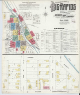 Big Rapids Michigan 1908 - Fire Insurance Index - Old Map Reprint