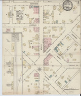 Caro Michigan 1884 - Fire Insurance Index - Old Map Reprint