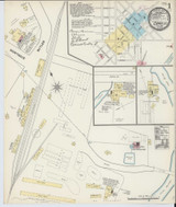 Caro Michigan 1890 - Fire Insurance Index - Old Map Reprint